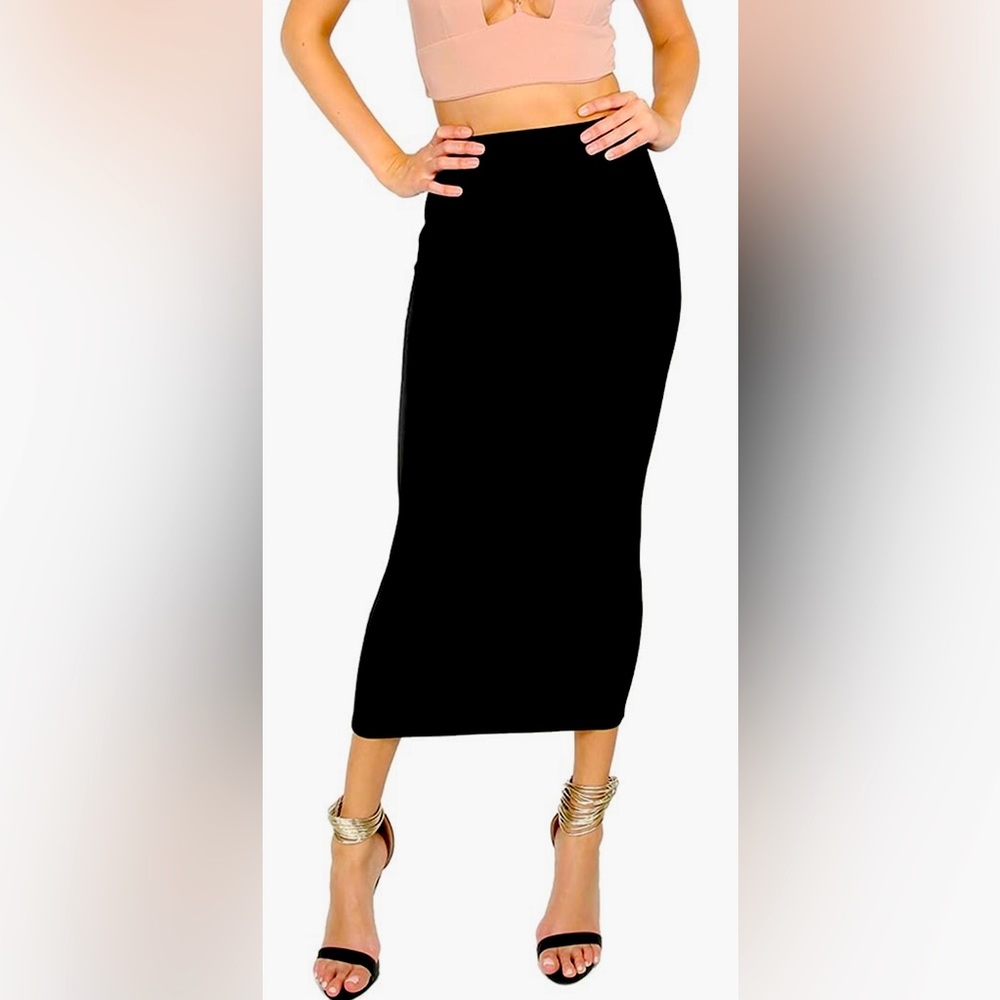 Stretchy Bodycon Pencil Skirt